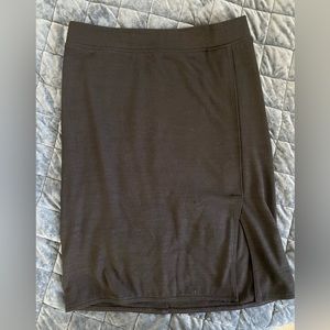 Black pencil skirt